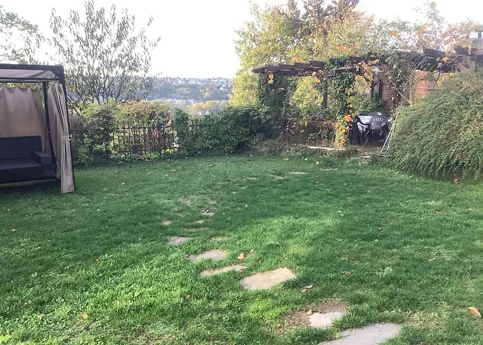 Doppelzimmer Mit Neuem Bad Und Sportpool-Nutzung Aussen, Im Souterrain Der Villa Naturpark, Garten Mit Rheinblick